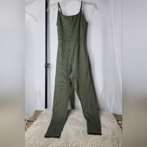 Women's Olive Green Sleeveless Tube Knit Jumpsuit - Wild Fable - S